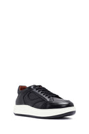 Men's Black Lace-up Leather Sneaker | Derimod