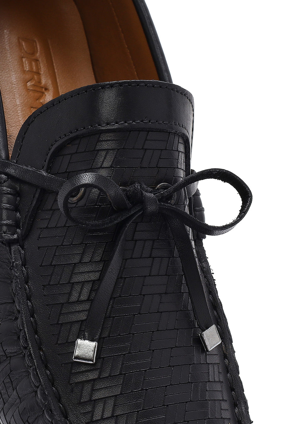 Men's Black Leather Casual Loafer