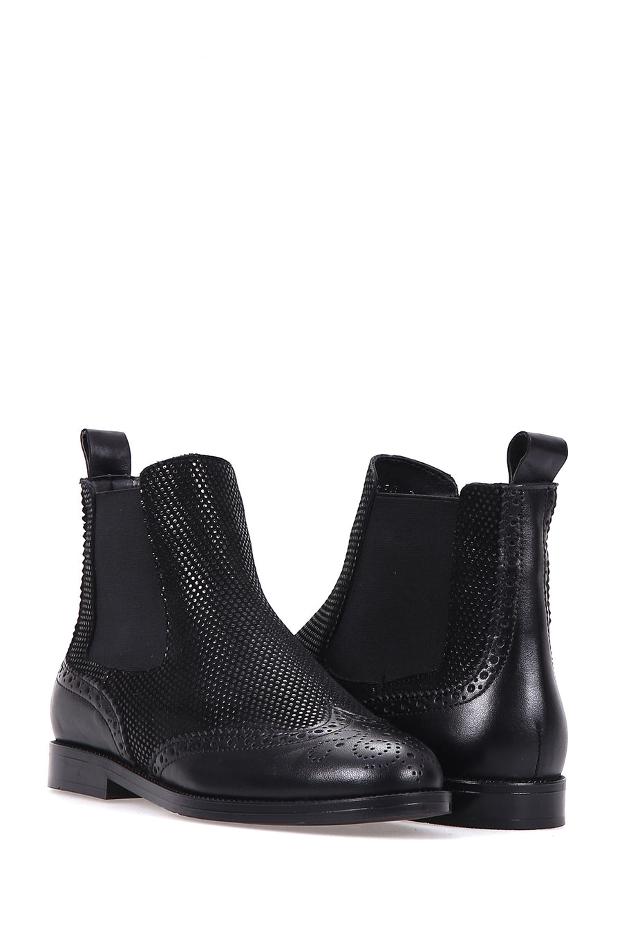 Crocodile Patterned Women's Leather Boots