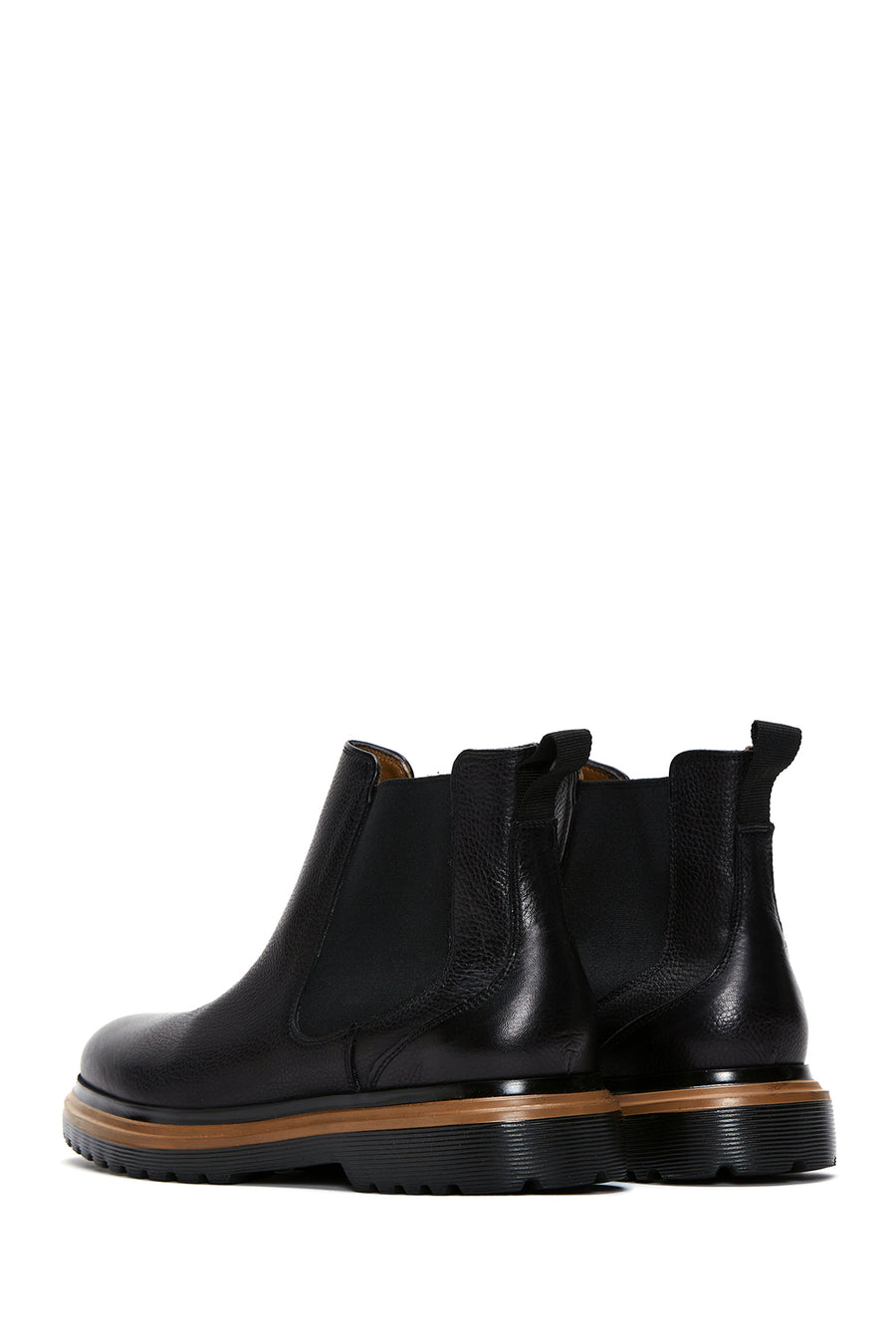Men's Black Leather Chelsea Boots