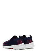 Kadın Lacivert Desenli Kumaş Sneaker | Derimod