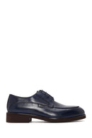 Men's Navy Blue Leather Classic Shoes | Derimod