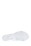 Women's Transparent Patterned Jelly Slippers | Derimod