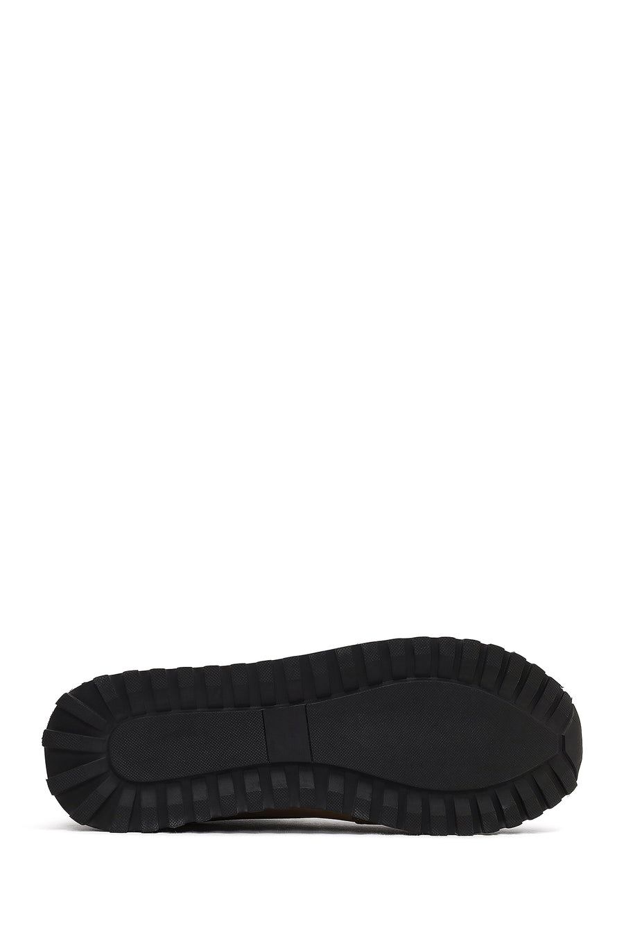 Erkek Vizon Bağcıklı Kalın Tabanlı Nubuk Deri Casual Sneaker