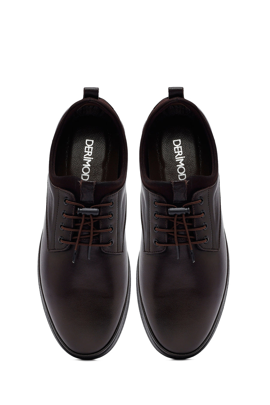 Men's Brown Lace Up Leather Casual Shoes