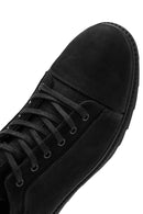 Men's Black Lace-up Leather Sneaker | Derimod