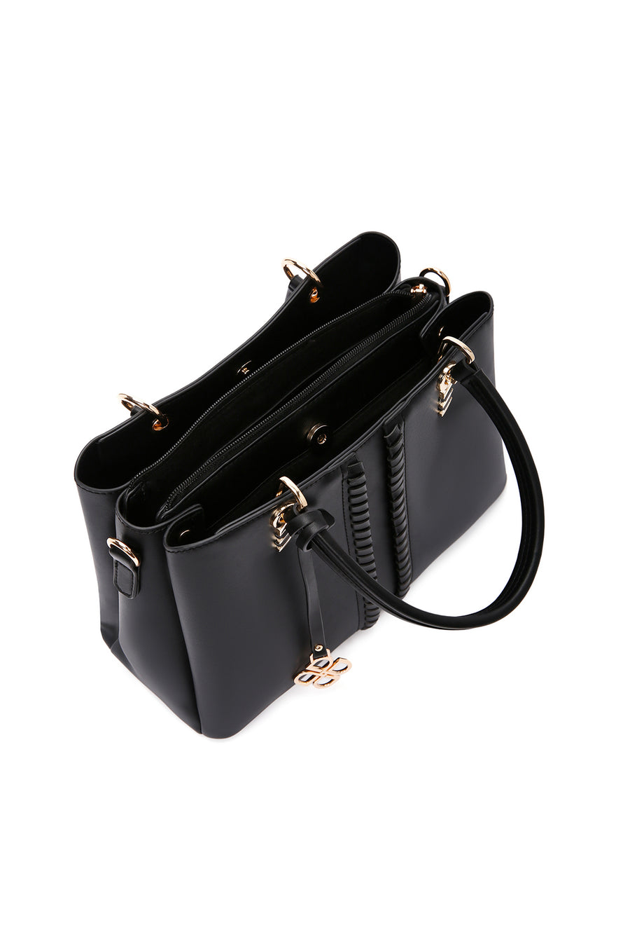 Women's Black Long Strap Classic Handbag