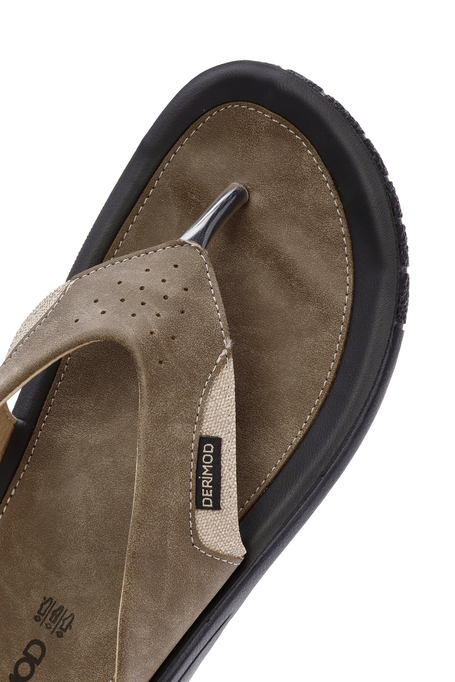 Men's Mink Flip Flop Nubuck Leather Slippers
