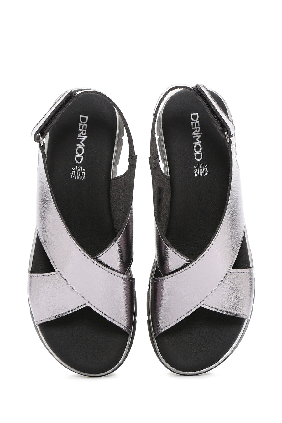 Women's Gray Comfort Sandals