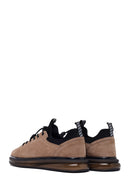 Male Mink Lace-Up Suede Casual Sneaker | Derimod