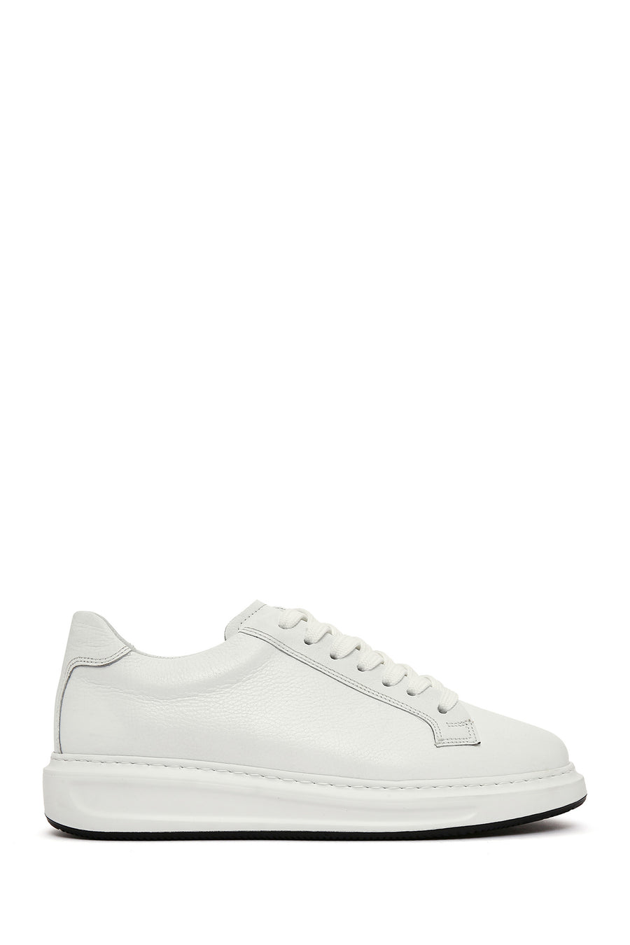 Men's White Lace-up Leather Sneaker 25SFD640318 | Derimod