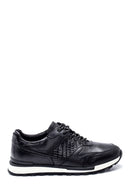 Men's Leather Crocodile Detailed Sneaker | Derimod