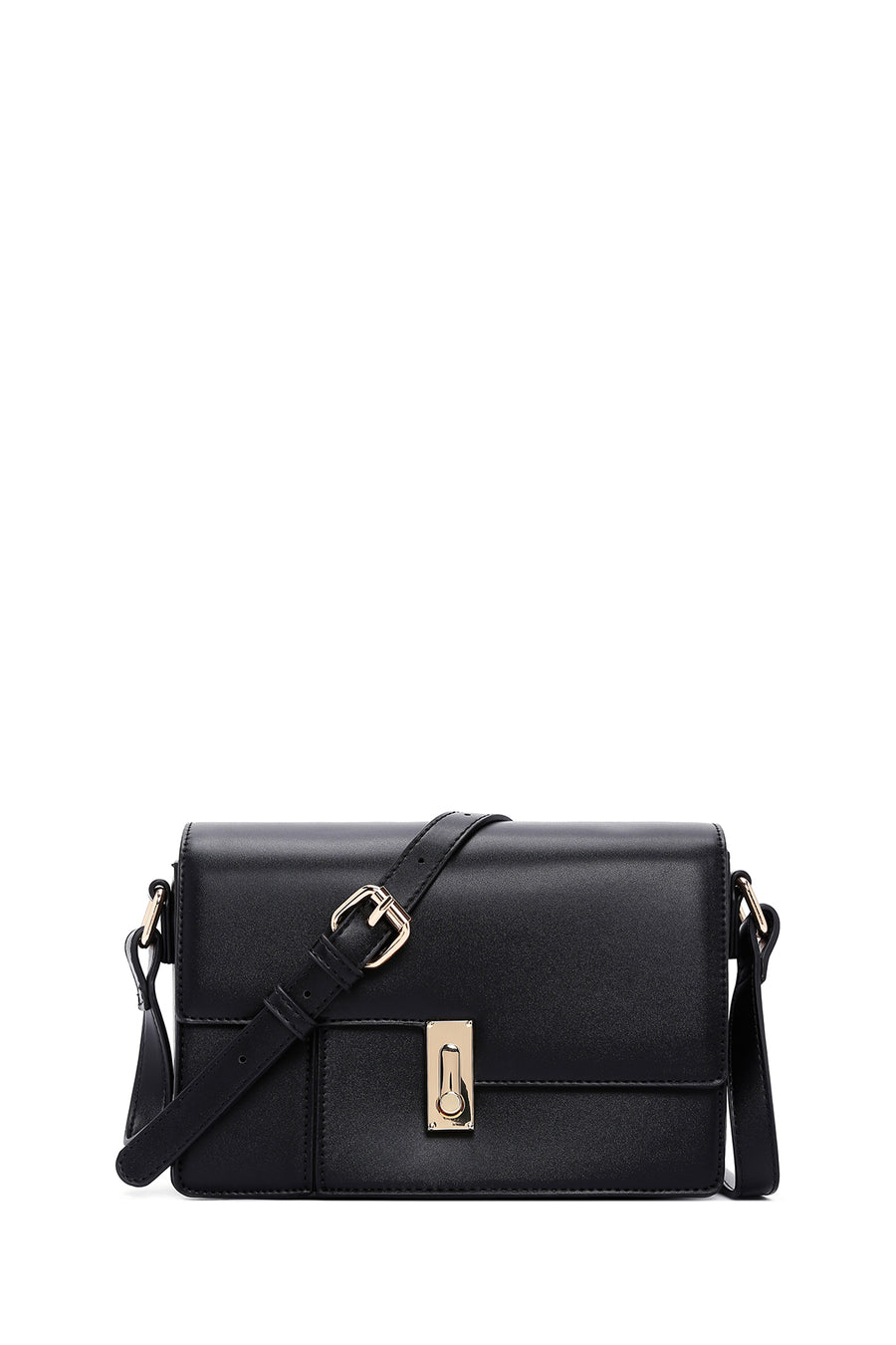 Woman Black Long-Strap Crossbody Bag WB150002SV | Derimod