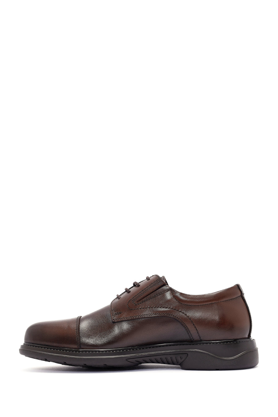 Men's Brown Lace-up Leather Casual Shoes