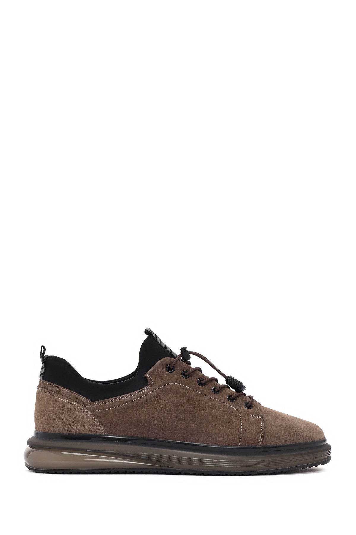 Men's Mink Lace-up Thick-Sole Leather Casual Sneaker 24SFD642010 | Derimod