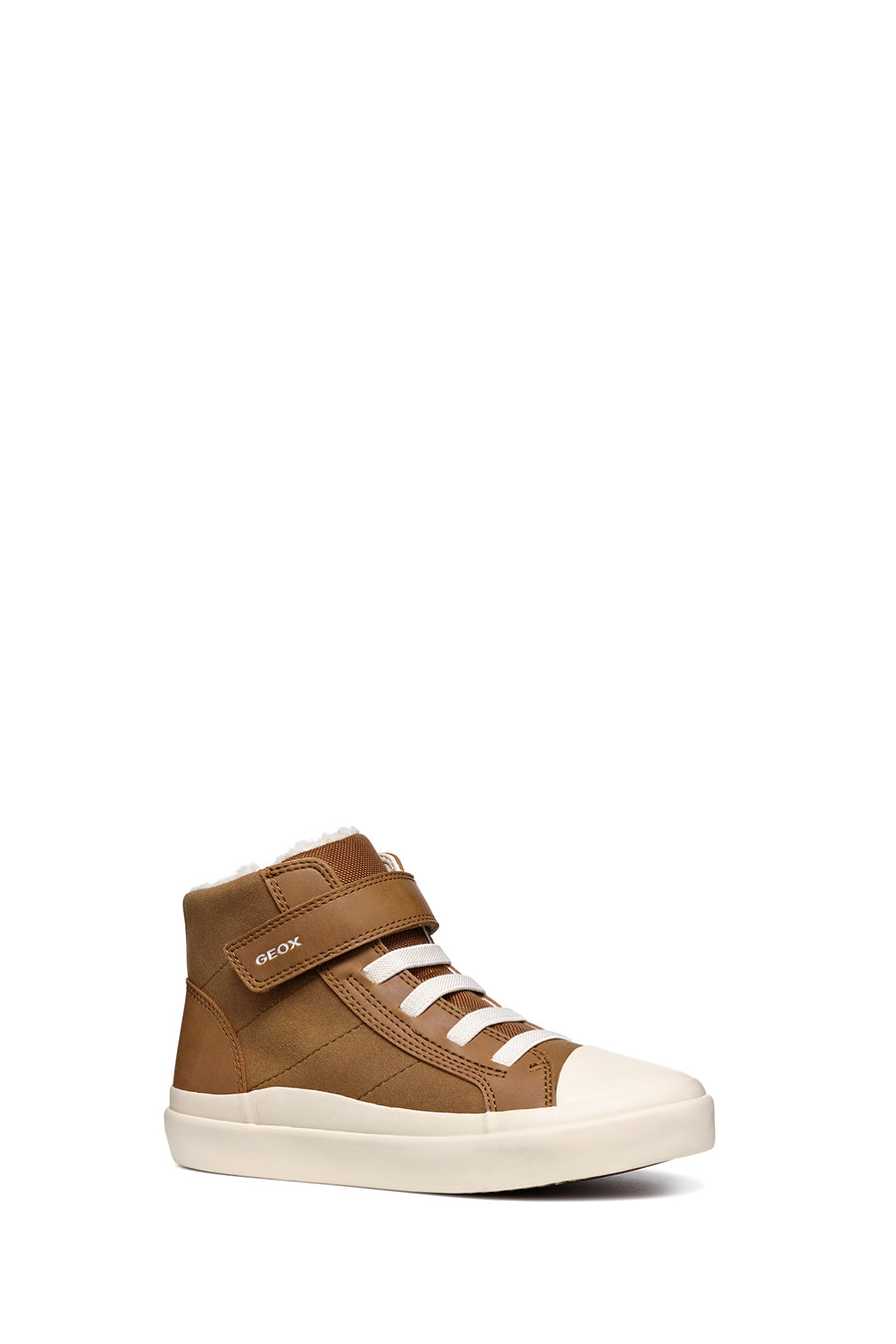 Geox Boy Brown Gisli Boy Banded Ankle Sneakers