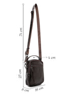 Men's Brown Leather Messenger Bag | Derimod