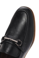 Derimod Black Men's Black Leather Loafer | Derimod