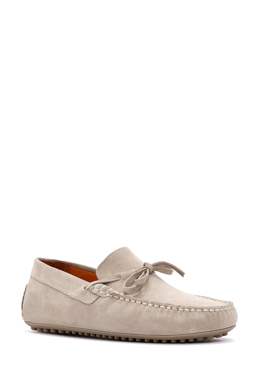 Men's Beige Suede Leather Casual Loafer