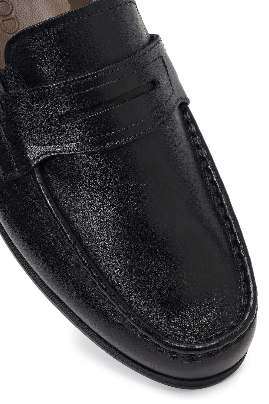 Men's Black Leather Casual Loafer
