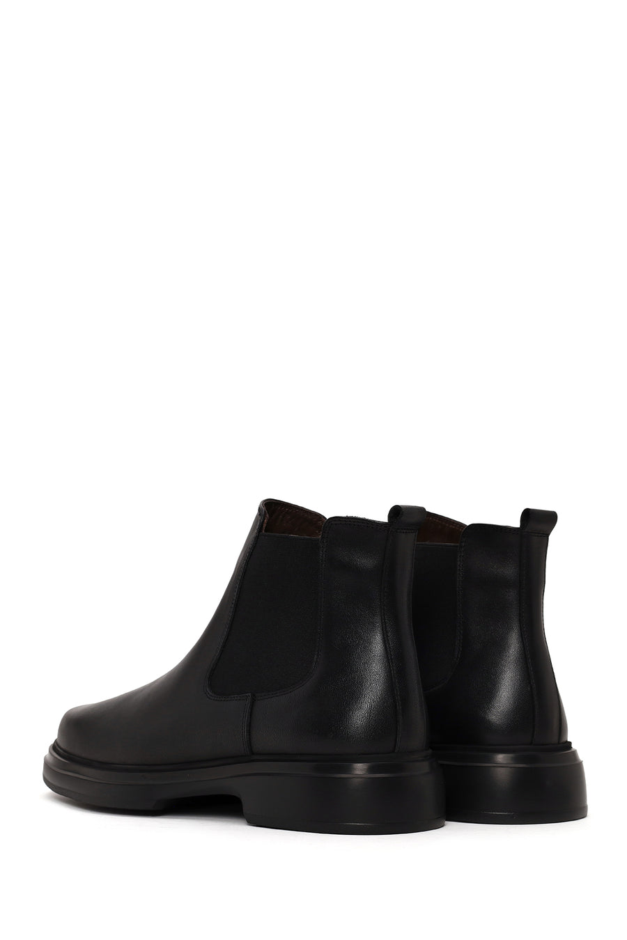 Male Black Leather Chelsea Boots