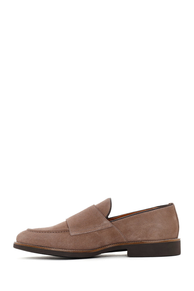 Erkek Vizon Süet Deri Casual Loafer_2