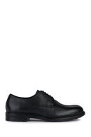 Geox Men's Black Walk Pleasure Lace-Up Leather Casual Shoes | Derimod