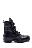 Women's Leather Stone Boots | Derimod