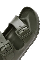 Birkenstock Men's Green Arizona Eva Double Buckle Slippers | Derimod