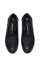 Kadın Siyah Deri Comfort Ayakkabı | Derimod