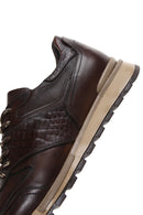 Men's Brown Leather Sneaker | Derimod