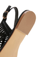 Women's Black Ankle Strap Flip Flops Sandals | Derimod