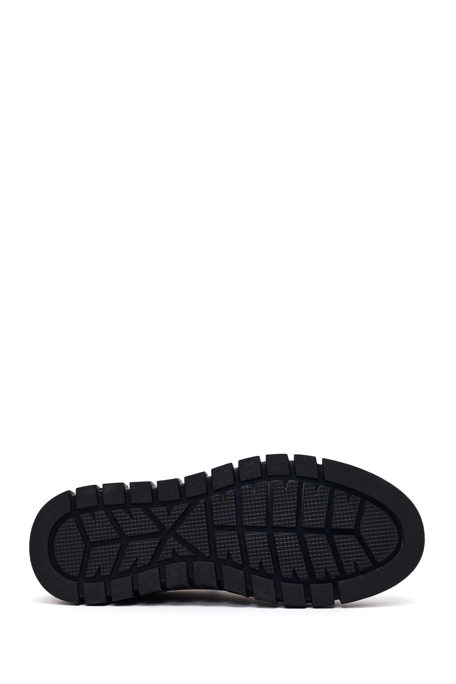 Erkek Kahverengi Bağcıklı Kalın Tabanlı Nubuk Deri Sneaker