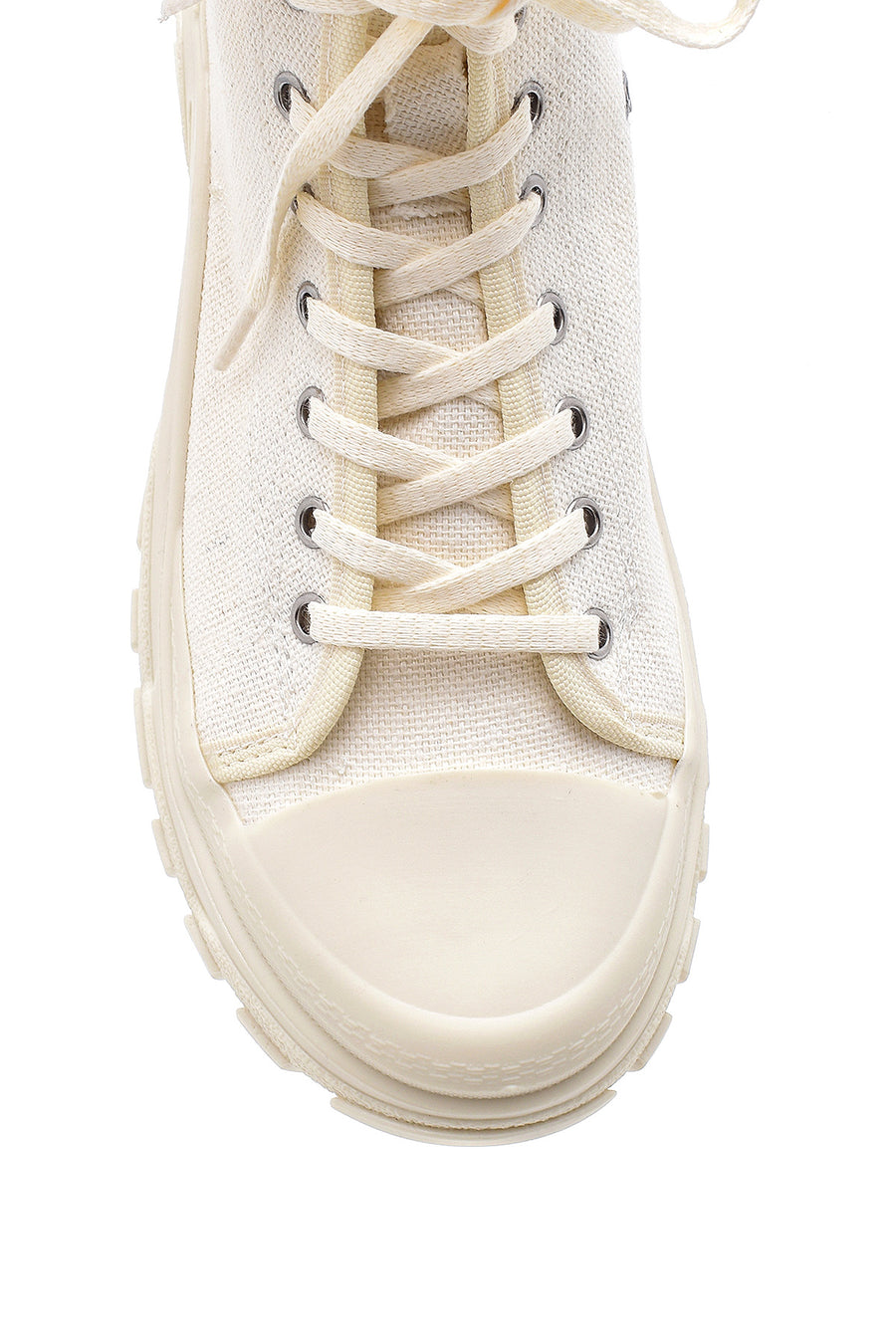 Women's White Lace-Up Boots