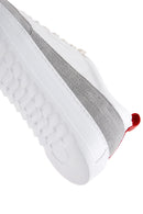 Men's White Leather Thick Soled Sneaker | Derimod