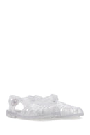 Women's White Transparent Jelly Flat Sandals | Derimod