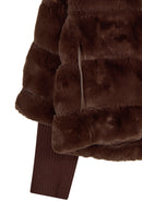 Dolomiti Woman Brown Short Teddy Coats | Derimod