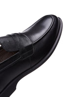 Men's Black Leather Casual Loafer | Derimod