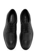 Men's Black Laced Leather Classic Shoes | Derimod