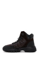 Men's Brown Leather Sports Boots | Derimod