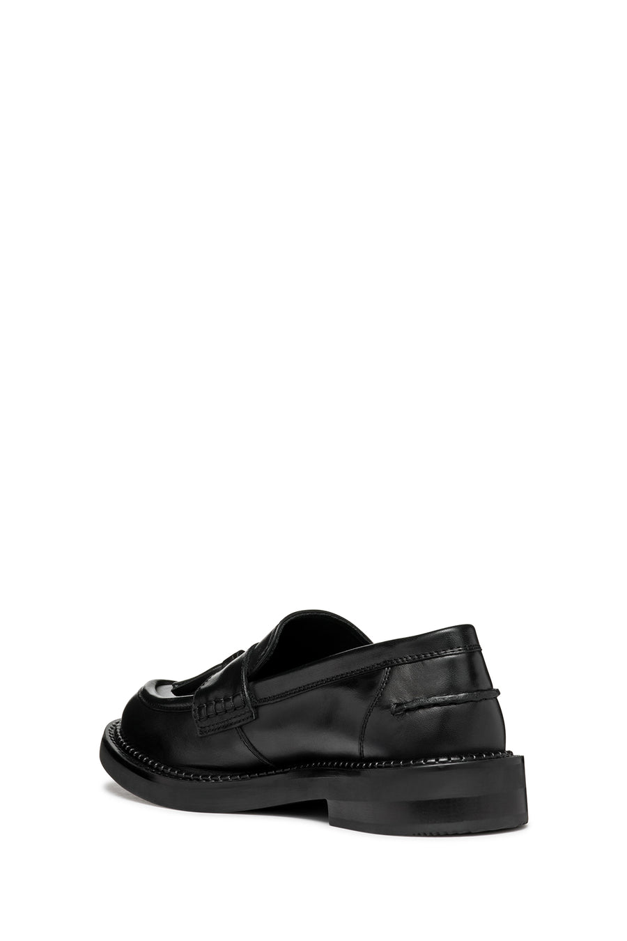 Geox Kadın Siyah Serilda Deri Maskülen Loafer