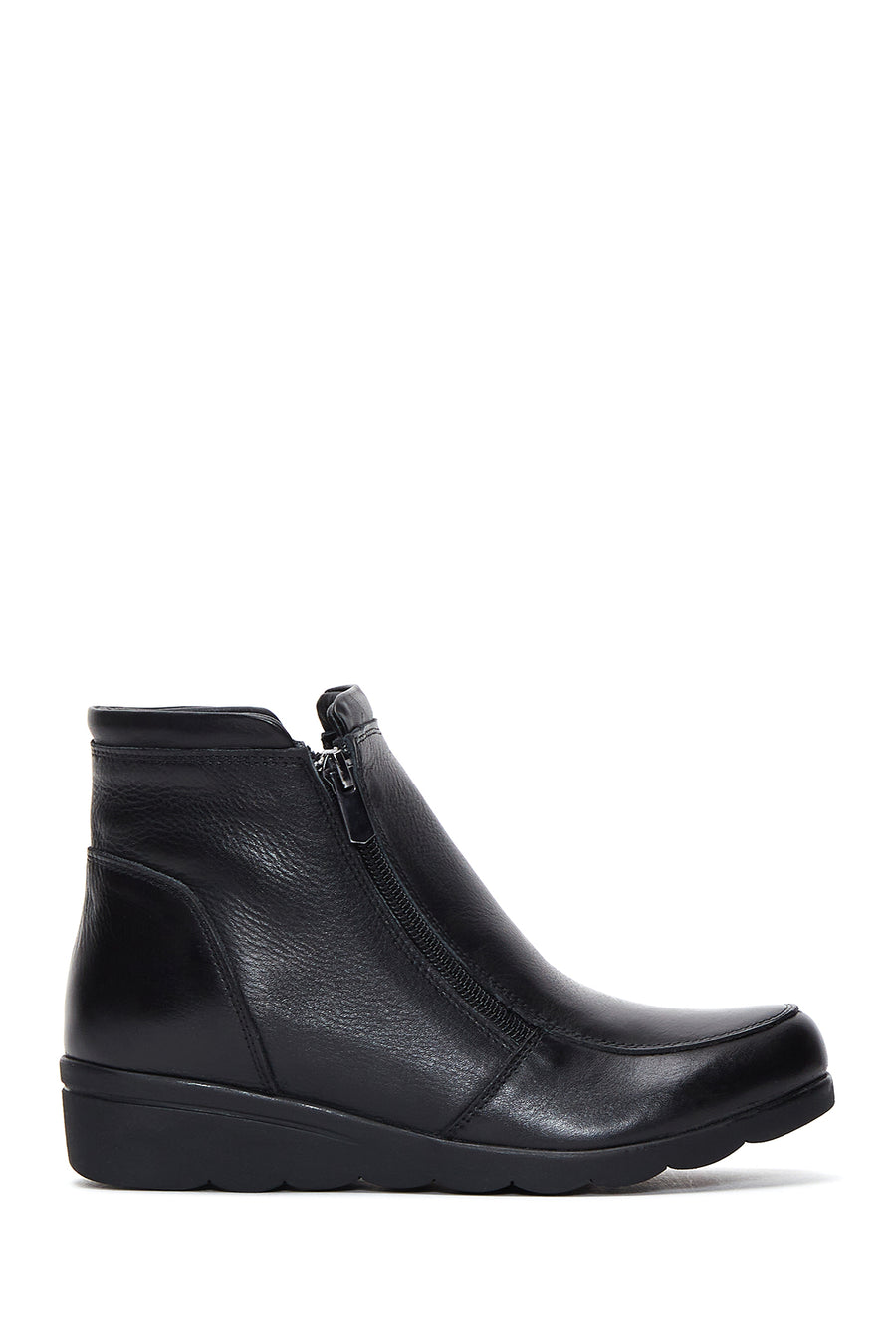 Women's Black Leather Casual Boots 23WFD412518 | Derimod