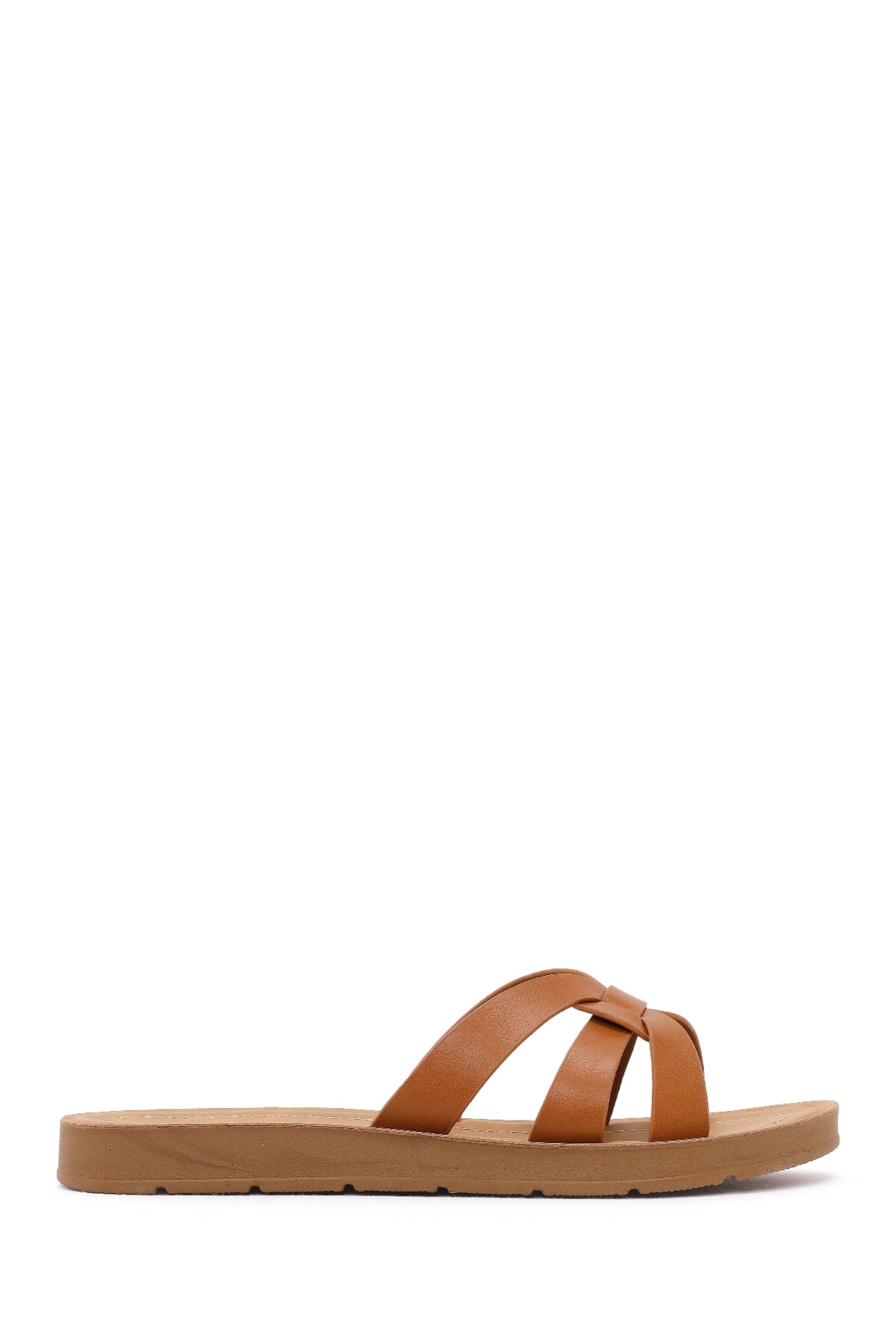 Women's Tan Slippers 26SFE462518 | Derimod