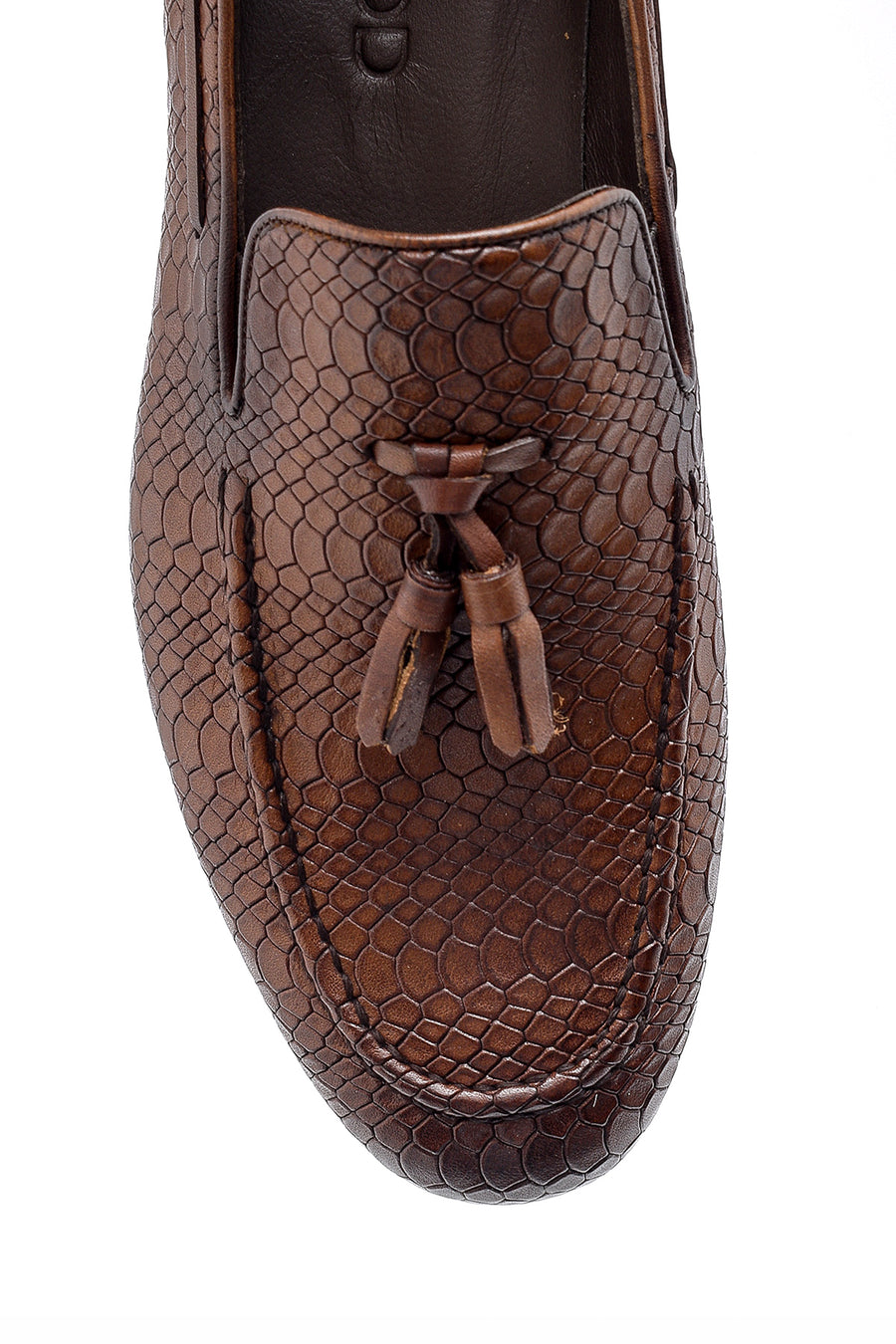 Erkek Deri Püskül Detaylı Loafer