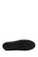 Women's Black Leather Loafer | Derimod