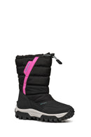 Geox Girl Black Himalaya Abx Fabric Waterproof Outdoor Boots | Derimod