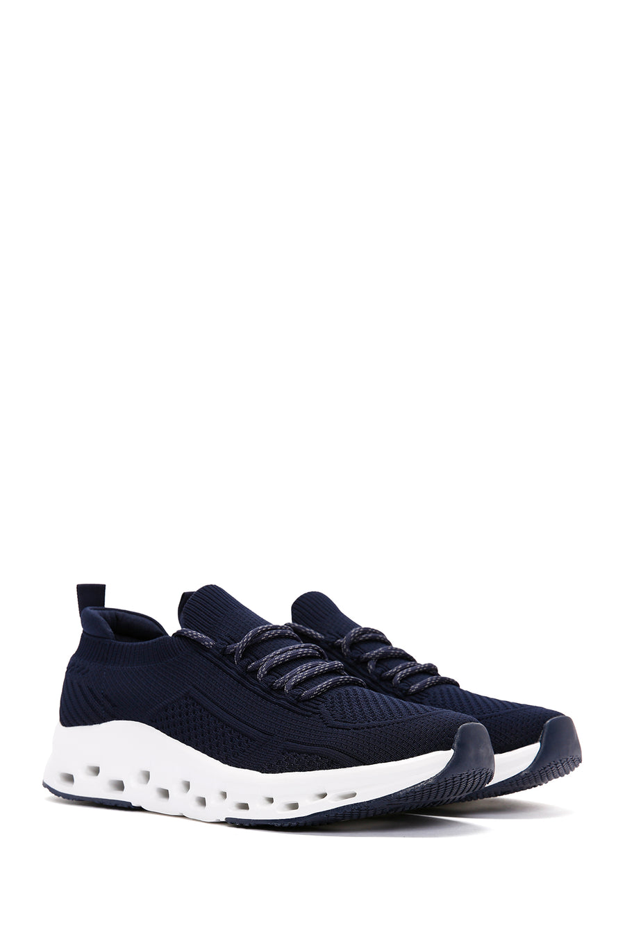 Derimod Zero Men's Navy Blue Lace-Up Thick Sole Sneaker