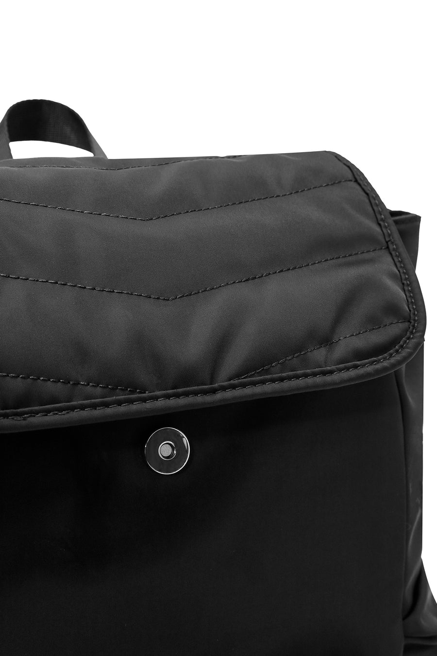 Women's Black Fabric Backpack