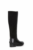 Geox Women's Black Felicity Zippered Leather Boots | Derimod