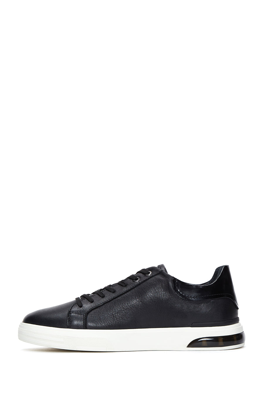 Men's Black Leather Sneaker